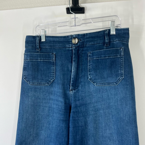 Maeve by Anthropologie The Skipper High Rise Wide Leg Cropped Jeans - Picture 2 of 8